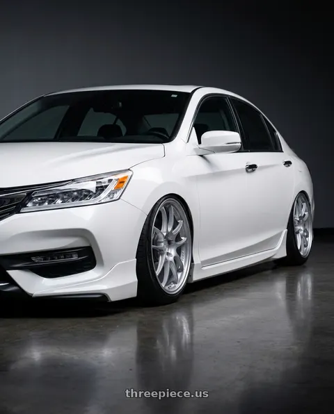 2016 Honda Accord with Enkei PF01 5x114.3 18x9.5+35 Silver wheels