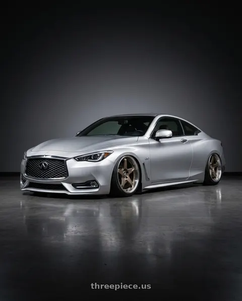 2020 INFINITI Q60 with ESR Wheels APEX SERIES AP5 5x114.3 19x9.5 +22 Matte Bronze wheels