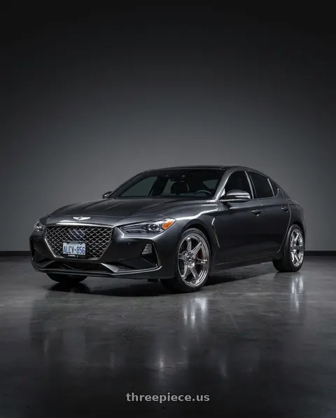 2019 Genesis G70 Advanced with ESR Wheels APX6 5x114.3 19x9.5 +22 Vacuum Chrome wheels