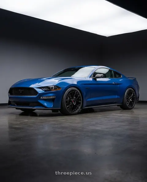 2022 Ford Mustang GT with TIS Motorsports 504B 5X112 17x7.5 +35 Gloss Black wheels