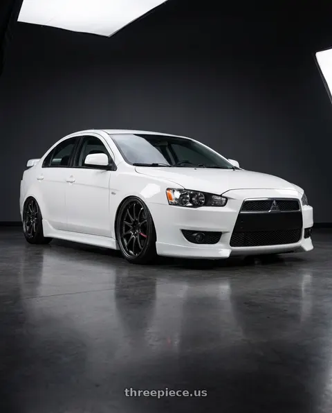 2009 Mitsubishi Lancer GTS with Volk Racing CE28 CLUB RACER II BK 5x114.3 18x9.5+35 Diamond Dark Gunmetal wheels