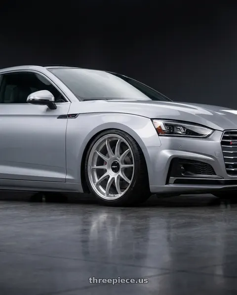 2018 Audi A5 Quattro Prestige with Rotiform 1PC R170 DTM 5X112/5X120 18X8.5 +35 SILVER wheels