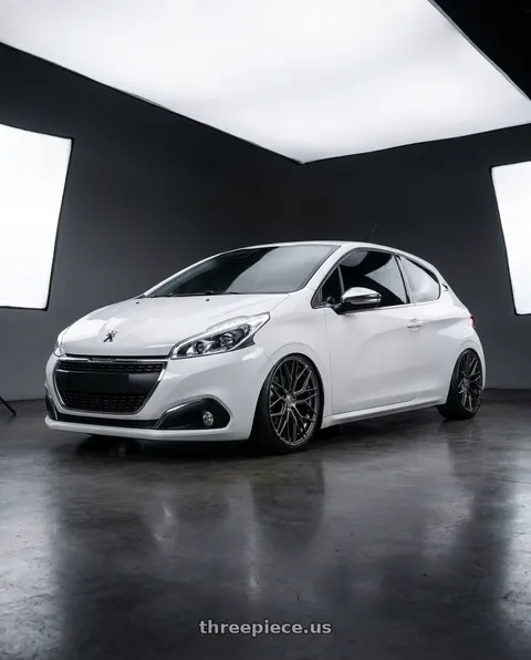 2017 PEUGEOT 208 with Avant Garde Wheels M520R 5X120 19x8.5 +34 Dark Graphite Metallic wheels