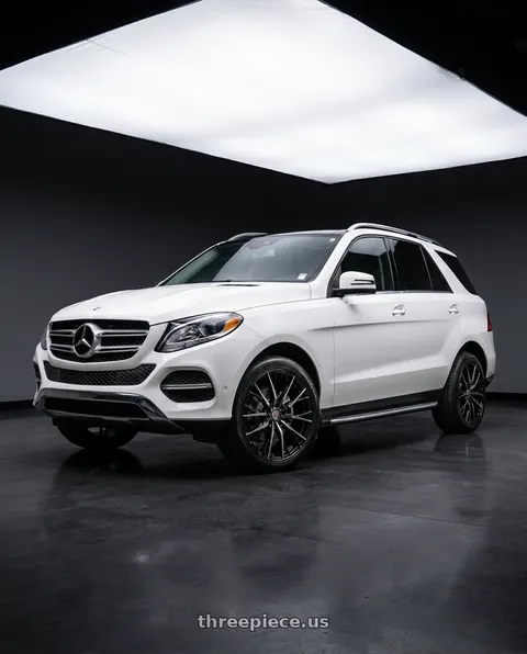 2018 Mercedes-Benz GLE350 with MARQUEE WHEELS M4409 5x114.3 20x8.5+35 BLACK / MACHINED wheels