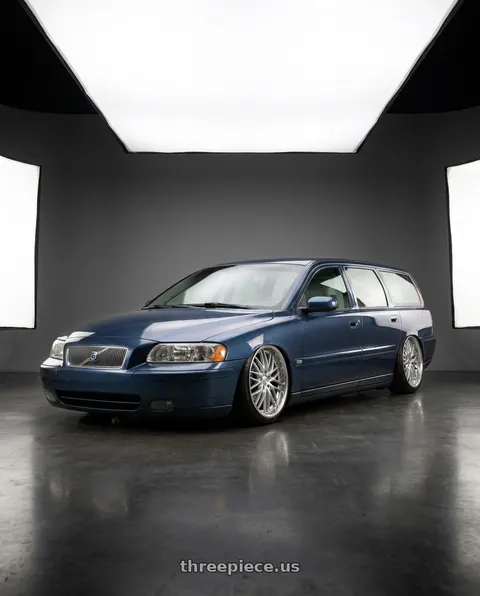 2007 Volvo V70 2.4 with MRR GT1 5x108 18x8.5  +35 Hyper Silver Machine Lip wheels