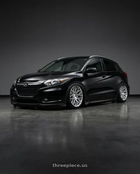 2017 Honda HR-V with Rotiform 1PC R110 BLQ 5X120 19X8.5 +35 GLOSS SILVER MACHINED wheels