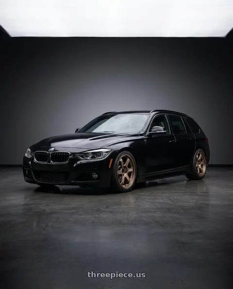 2018 BMW 330i with Volk Racing TE37 ULTRA M-SPEC 5x120 19x9.5 +36 BLAST BRONZE wheels