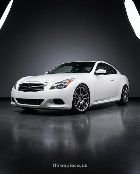 2008 INFINITI G37 with Work Emotion Cr Kiwami 5x100 19x10.5 +22 Gt Silver wheels