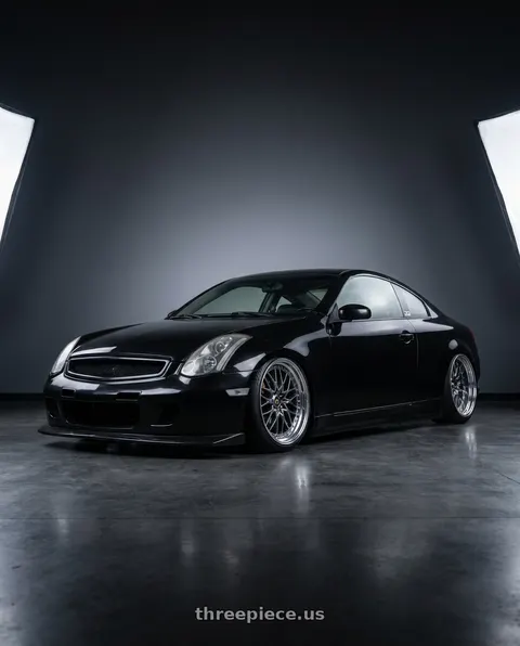 2003 INFINITI G35 with Work Vs-Xv 5x114.3 18x9.5+40 O Disk Brilliant Silver Black wheels