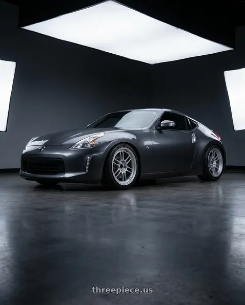 2018 Nissan 370Z with Enkei RPF1 5x114.3 18x9.5+15 Silver wheels