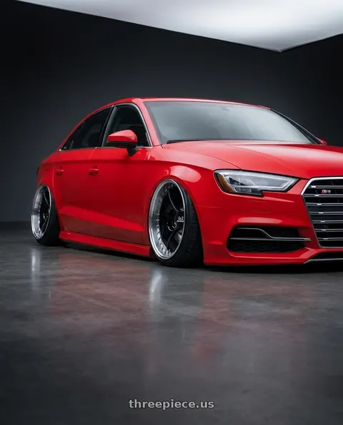 2017 Audi S3 with Advan Racing ONI2 PROGRESSIVE 5x112 20x10.5 +32 MACHINING & RACING GLOSS BLACK wheels