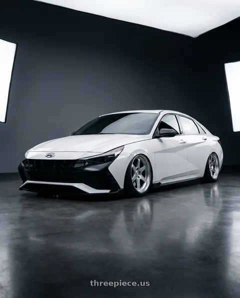 2024 Hyundai Elantra N with Kansei K11S Tandem 5x114.3 19x9.5 12 Hyper Silver wheels