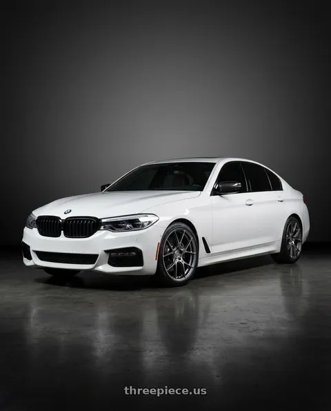2019 BMW 540i with Aodhan AH-11 5x112 18x8.5+35 Hyper Black wheels