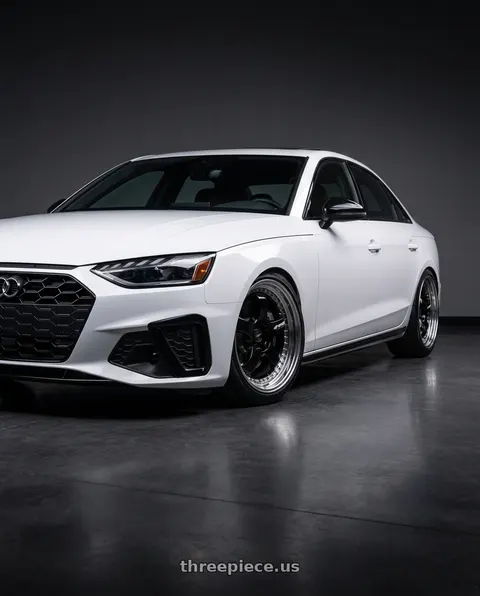 2020 Audi S4 with Work Meister S1 3P 5x100 18x9.5+67 A Disk Black wheels