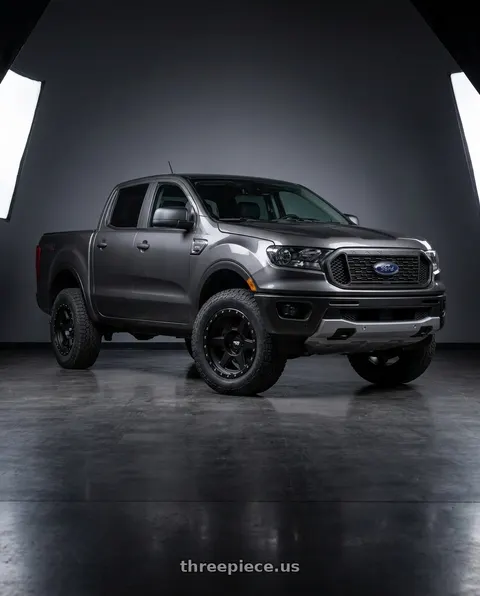 2021 Ford Ranger XL with Dirty Life Compound 9315 6x139.7 18x9-12 Matte Black wheels