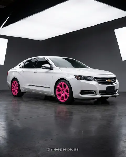 2015 Chevrolet Impala LTZ with Heritage Wheel Kokoro MonoC 5X120 19x9.5+38 Pink wheels