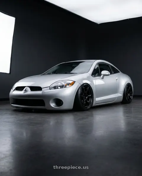 2010 Mitsubishi Eclipse with Advan RGII 5x114.3 19x10+35 Gloss Black wheels