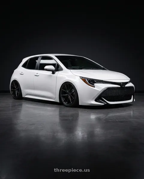 2023 Toyota Corolla with Niche 1PC M117 MISANO 5X114.3 18X9.5 +40 MATTE BLACK wheels