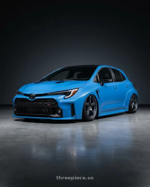 2024 Toyota GR Corolla with Gram Lights 57CR 5x114.3 18x9.5+38 Gunblue II wheels