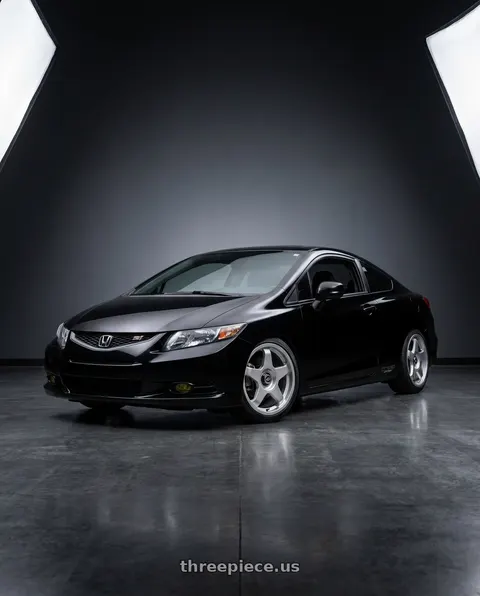2012 Honda Civic Si with fifteen52 CHICANE 5x114.3 / 5x100 18x8.5 +35 SPEED SILVER (GLOSS SILVER) wheels