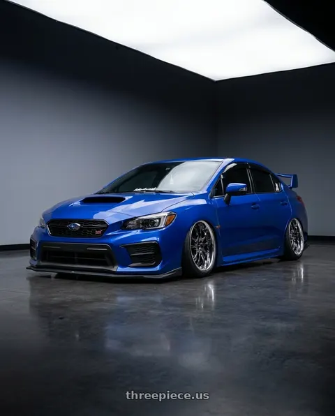 2021 Subaru WRX STI with Ssr Agle Minerva 5x114.3 19x10+31 Hyper Disk Super Black Coat wheels