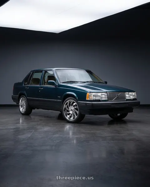 1991 Volvo 940 SE with Ignite Flame 5x108/5x114.3 20x8.5 +35 Chrome wheels