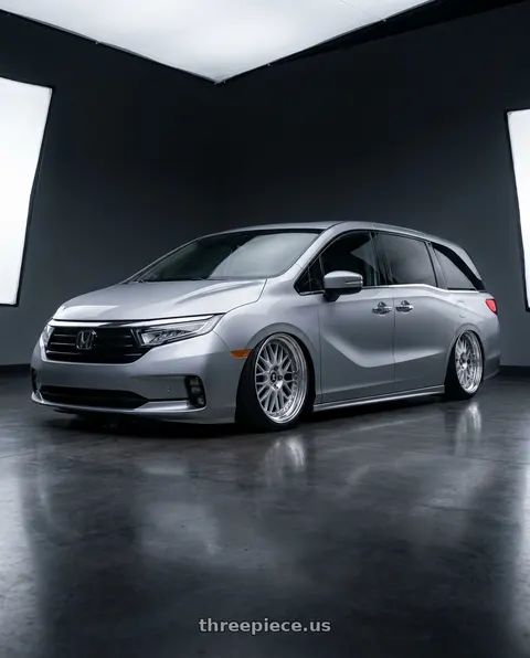 2024 Honda Odyssey Elite with Work Vs-Xx 5x120 20x7.5+30 R Disk Light Grey Silver wheels
