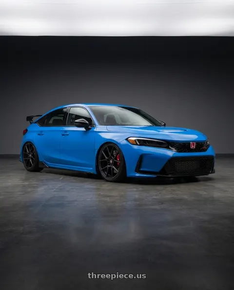 2023 Honda Civic Type R with Rotiform 1PC R139 KPS 5X114.3 18X9.5 +35 MATTE BLACK wheels
