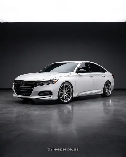 2020 Honda Accord Sport with Work Cr 2P 5x114.3 19x8.5 +45 GT Silver wheels