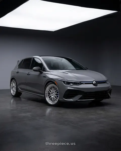 2026 Volkswagen Golf R with Work Meister M1 3p 5x112 18x8.5+45 O Disk Silver wheels