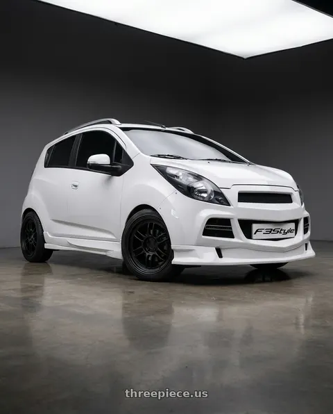 2015 Chevrolet Spark LS with Enkei RPF1 4x100 17x7+43 Matte Black wheels