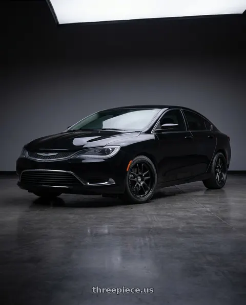 2016 Chrysler 200 LX with ESR Wheels APX8 5x110 18x10.5 +22 Matte Black wheels