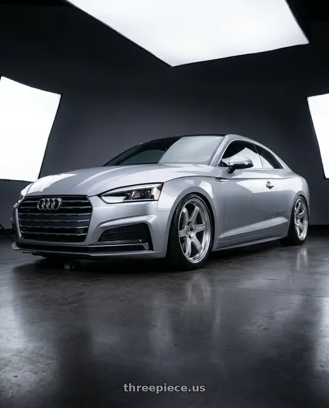 2018 Audi A5 Quattro with Volk Racing TE37 ULTRA M-SPEC 5x112 19x9.5+23 Diamond Silver wheels