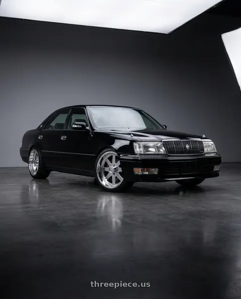 1997 Toyota Crown Royal Saloon with American Force 11 Independence SS 6X135 20X12 -40 POLISHED wheels