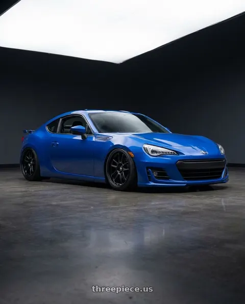 2017 Subaru BRZ with ESR Wheels APEX SERIES AP8 5x100 18x9.5 +35 Matte Black wheels