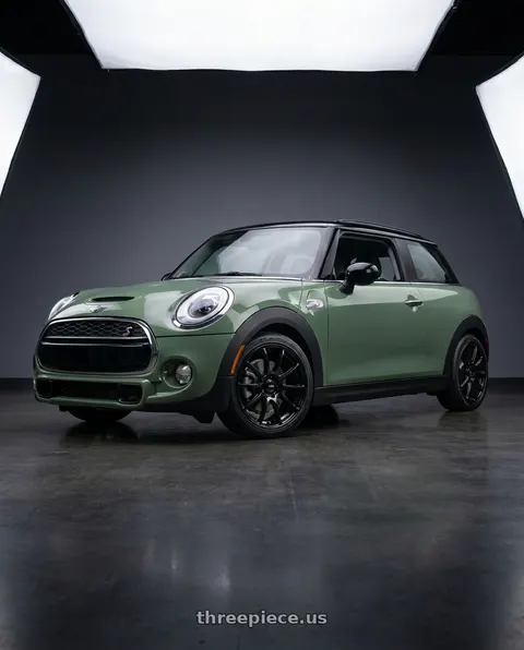 2019 Mini Cooper with Enkei Triumph 5x112 18x8+45 Gloss Black wheels