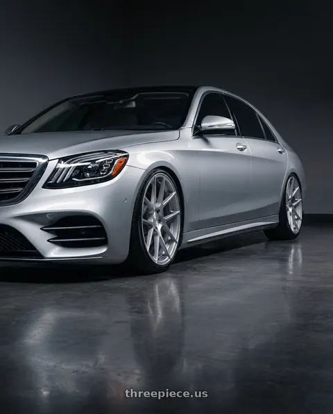 2020 Mercedes-Benz S560 4Matic with Avant Garde Wheels M510 5X130 21x9 +45 Satin Silver wheels