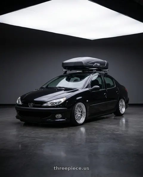 2011 Peugeot 206 SD roof with ESR Wheels SR SERIES SR05 5x108 17x8.5 +30 Hyper Silver wheels