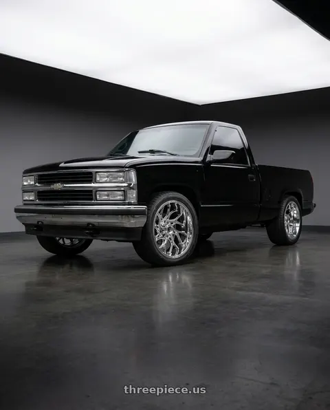 1988 Chevrolet C1500 Scottsdale with Fuel 1PC D740 RUNNER 5X127 20X10 -18 CHROME wheels