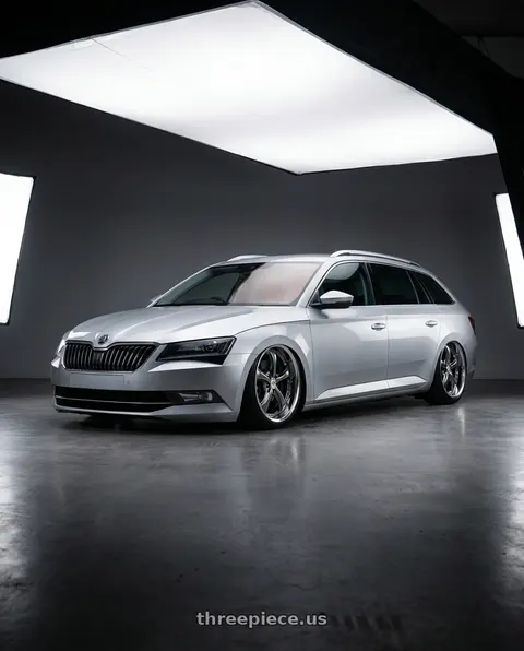 2018 Superb combi with Work Wheels VS-KF 5X114.3 19x7.5+34 Brilliant Silver Black A Disk FULL REVERSE wheels