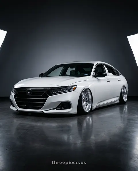 2021 Honda Accord with Work Vs-Xv 5x120 19x11.5+1 R Disk Silky Rich Silver wheels