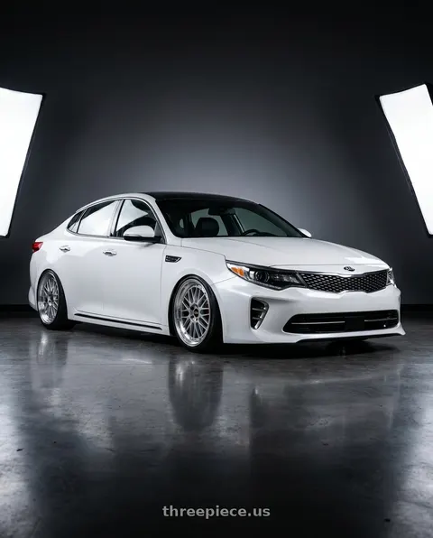 2017 Kia Optima with BBS LM 5x114.3 18x8.0+35 Diamond Silver wheels