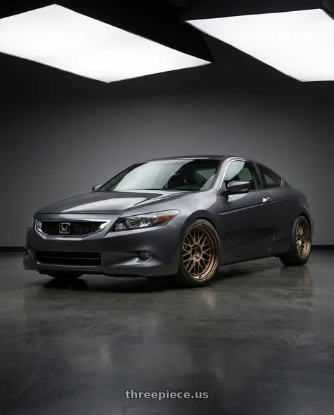 2010 Honda Accord with Volk Racing 21A 5x112 18X10-15  Bronze wheels