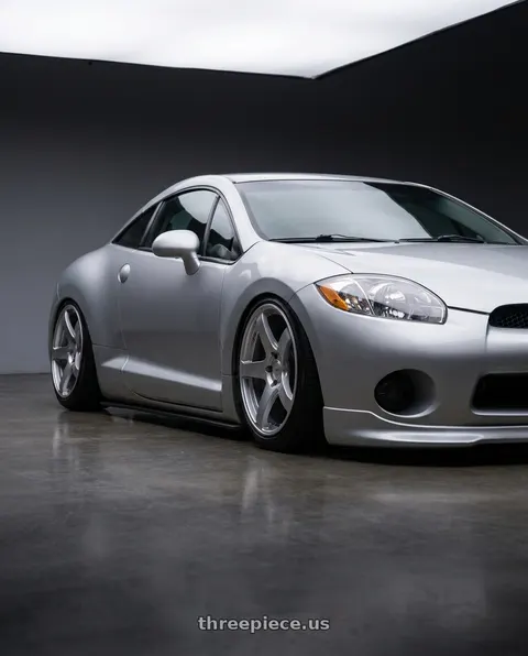2010 Mitsubishi Eclipse with Ssr Gtv01 5x114.3 18x8.5+40  GLARE SILVER wheels