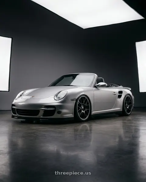 2008 Porsche 911 Turbo with BBS CH-R 5x130 19x12 +45 Satin Black Polished Rim Protector wheels