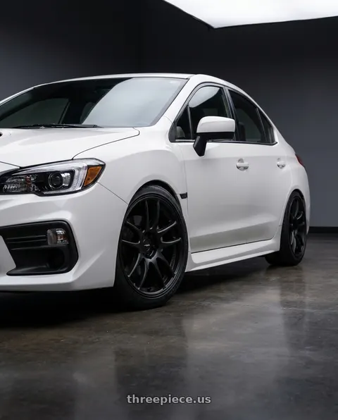 2021 Subaru WRX with Work Emotion Cr Kiwami 5x114.3 18x9.5 +38 Matte Black wheels