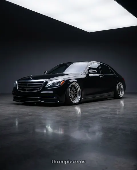 2020 Mercedes-Benz S560 4Matic with Work Vs-Xv 5x112 20x9.5+15 O Disk Matte Dark Gunmetal wheels