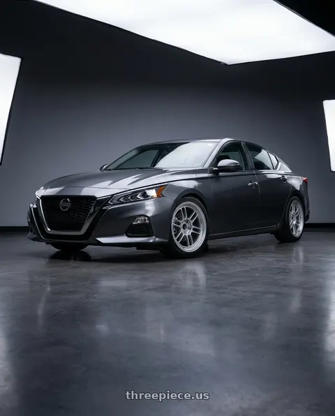 2021 Nissan Altima SV with Enkei RPF1 5x114.3 18x9+35 Silver wheels