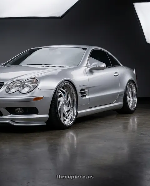2006 Mercedes-Benz SL500 with Asanti Forged AF863 5x120 22x10.5 +42 Brushed wheels