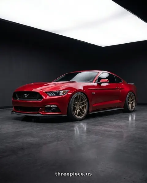 2015 Ford Mustang GT with Aodhan AFF7 5x114.3 20x10.5+35 Matte Bronze wheels